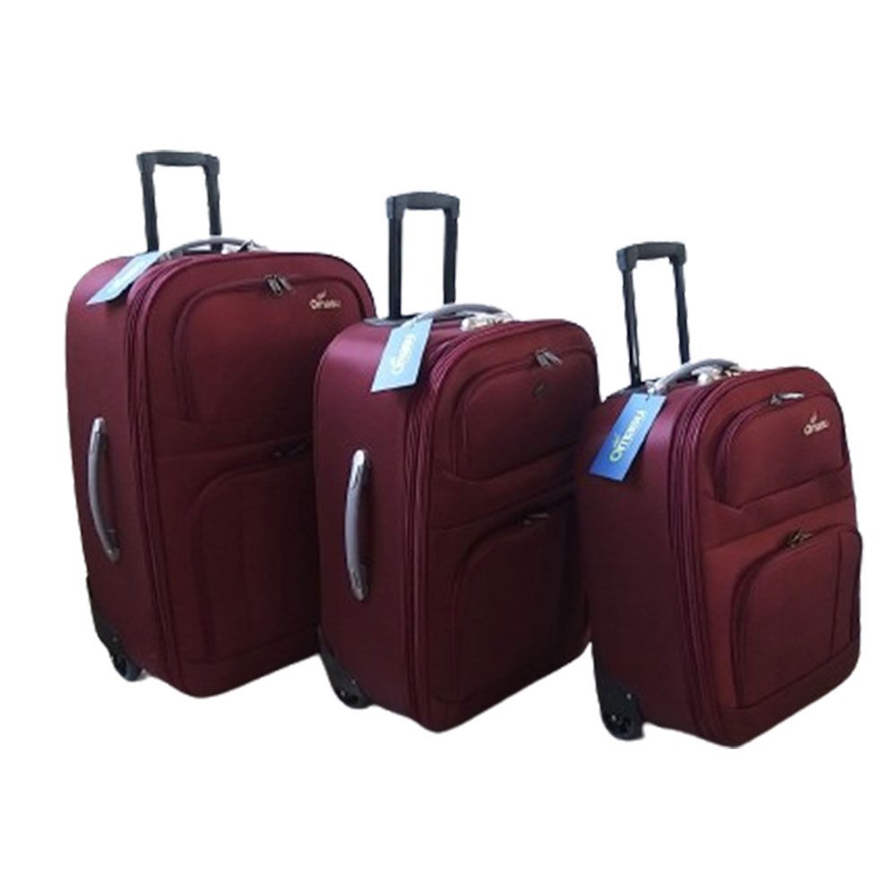 چمدان سه عددی زرشکی اوماسو