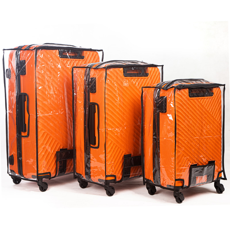 چمدان سه عددی نارنجی ماژرو مدل ارغوان