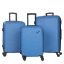 چمدان سه عددی آبی ماژرو مدل ارغوان