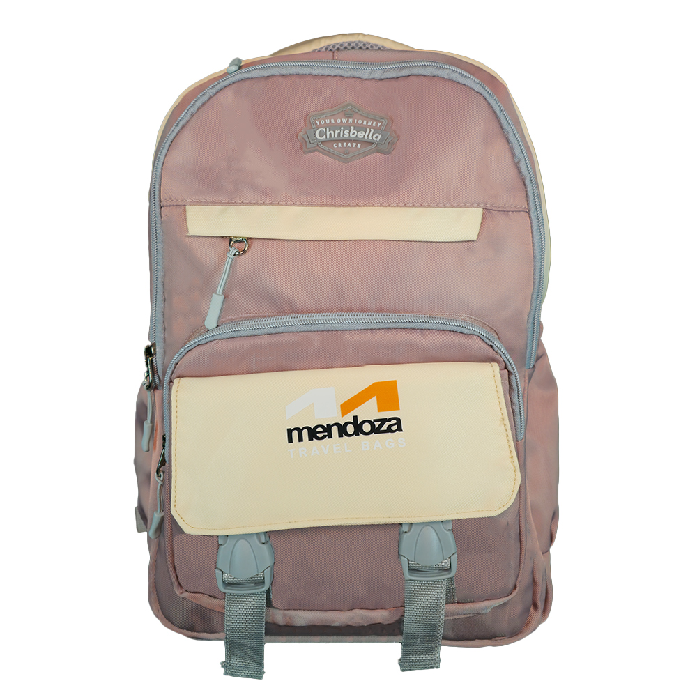 تصویر  کوله پشتی دانش‌آموزی دخترانه چند جیب طرح Mendoza Travel Bags مدل atr36219