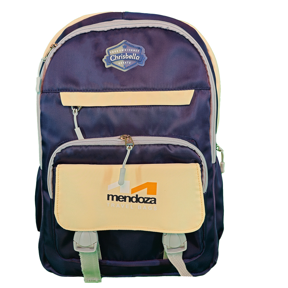 تصویر  کوله پشتی دانش‌آموزی دخترانه چند جیب طرح Mendoza Travel Bags مدل atr36219